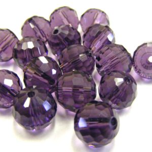 Round Faceted Crystal