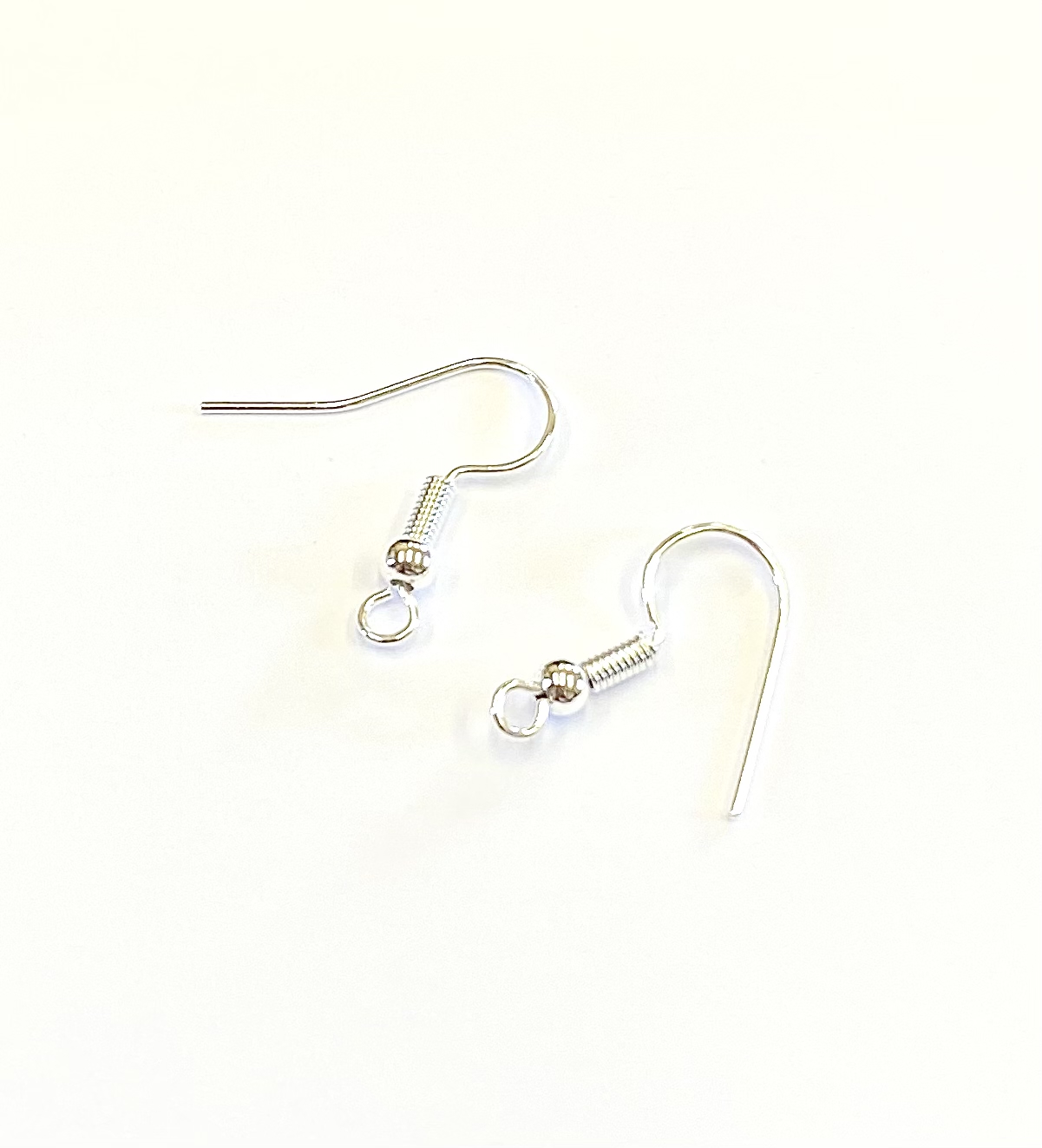Silver Plated Fish Hook Earring Wires x 1 Pair